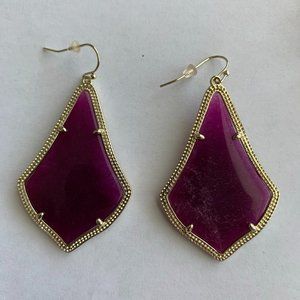 Kendra Scott Alexandra Earrings in Purple Jade